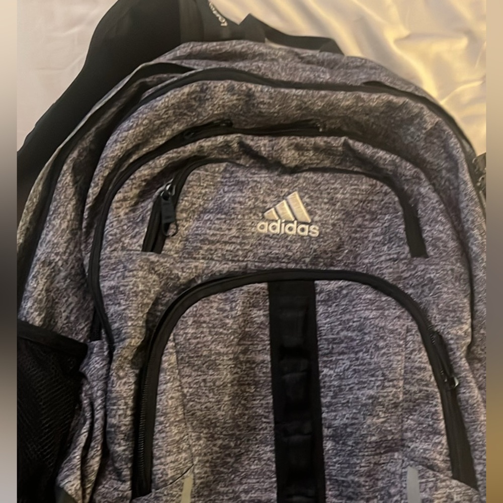 Adidas Black and Gray Men's Backpack